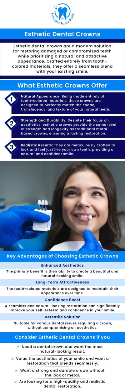A crown made entirely of tooth-colored materials can be as strong and durable as metal-based crowns while also preserving its attractiveness over time. Esthetic crowns are preferred because of their ability to blend in with your natural teeth, making your smile appear flawless. At Rosecrans Square Dental, Dr. Eun Soo Lee and his staff offer comprehensive crown services to restore your smile and get you back to feeling and looking your best. For more information, contact us or schedule an appointment online. We are conveniently located at 11818 Rosecrans Ave, Ste B Norwalk, CA 9065. A crown made entirely of tooth-colored materials can be as strong and durable as metal-based crowns while also preserving its attractiveness over time. Esthetic crowns are preferred because of their ability to blend in with your natural teeth, making your smile appear flawless. At Rosecrans Square Dental, Dr. Eun Soo Lee and his staff offer comprehensive crown services to restore your smile and get you back to feeling and looking your best. For more information, contact us or schedule an appointment online. We are conveniently located at 11818 Rosecrans Ave, Ste B Norwalk, CA 9065.